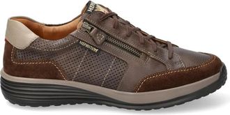 Mephisto Bruine vetersneaker voor heren - Heren - Sneakers - Bruin - 46 1/2 EU - Leer - Schoenen