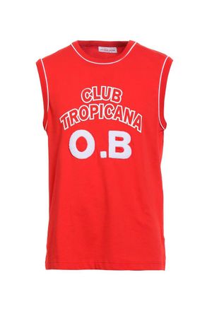 Orlebar Brown Logo-Embroidered Cotton Tank Top - Red