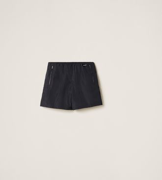 Miu Miu Technical silk Bermudas