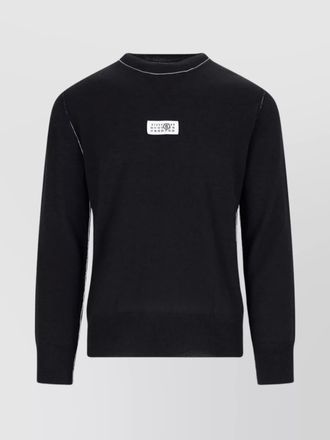 Maison Margiela ribbed wool blend crewneck sweater