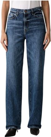 Guess Jeans a vita alta a gamba dritta - - Jeans - Donna - Blu - W29 L34