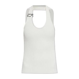 Coperni Sleeveless Tops, female, White, Size: XS Off-shoulder Top