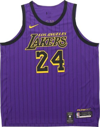Nike NBA Jersey Kobe Bryant Lakers 18-19ss Jersey Men Purple AV3696-505