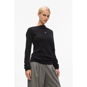 Karl Lagerfeld Truien - Dames - Ronde hals truien - Zwart - M - Truien & Vesten