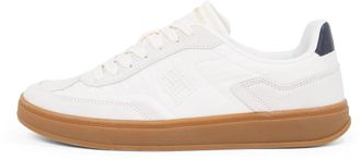 Tommy Hilfiger Womens Heritage Low Top Court Trainers, Off-White (Ancient White), 6.5