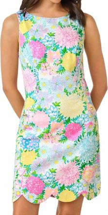Lilly Pulitzer The Scallop Shift Dress In Multi Lilly Garden
