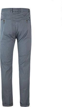 Mason's Mens Chino Trousers Grey Cotton Elastane
