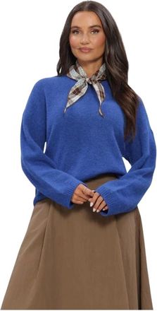 Minus MSChrista Gebreide Pullover - Dames - Truien - Blauw - Maat: XS