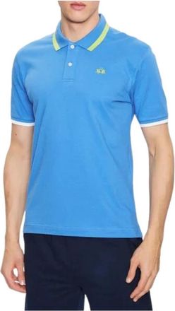 La Martina Slim Fit Polo Shirt Blauw Heren - Heren - Polos - Blauw - L - Katoen - Tops