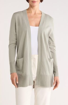 Nordstrom Open Front Cardigan in Green Chaparral at Nordstrom Rack, Size Xx-Small