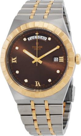 Tudor Royal Automatic Diamond Brown Dial Mens Watch M28603-0008