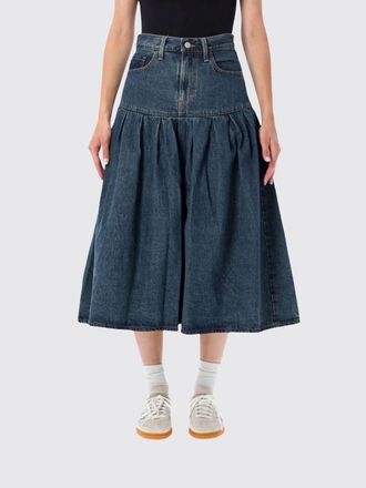 Levi's Gonna midi A-line a vita alta in denim di cotone con tasche bull