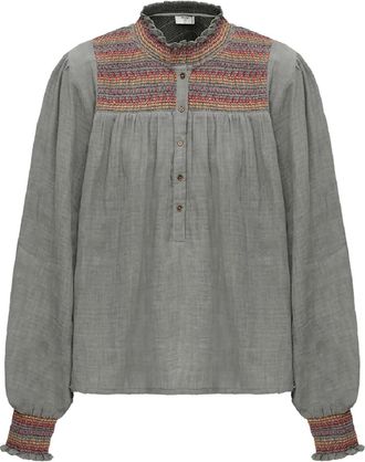 One Teaspoon Paradise embroidered blouse - Grey