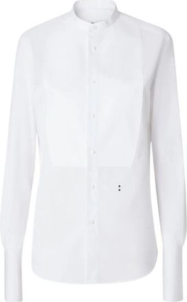 Fendi Camicia - Dames - Overhemden - Wit - XS - Katoen - Overhemden