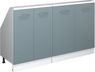 Vicco Set di mobili sottotetto Rion, Rovere blu-grigio/oro, Set di 2, Vicco