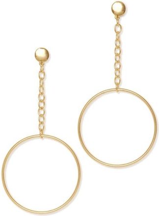 Ramy Brook Lea Drop Hoop Earrings in Gold at Nordstrom, Size No Size