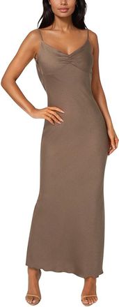 Bebe Drape Back Maxi Dress