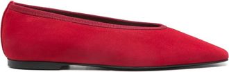 Toteme Minimalist ballet flats - women - Calf Suede/Calf Leather/Calf Leather - 41 - Red
