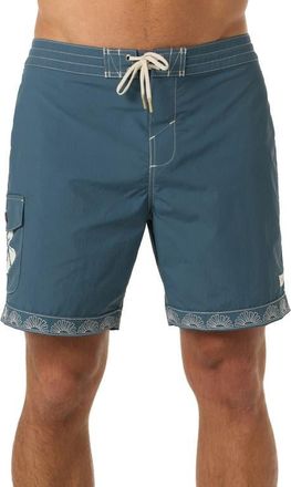 O'Neill Boardwalk 18 Board Shorts in Dark Slate at Nordstrom, Size 36