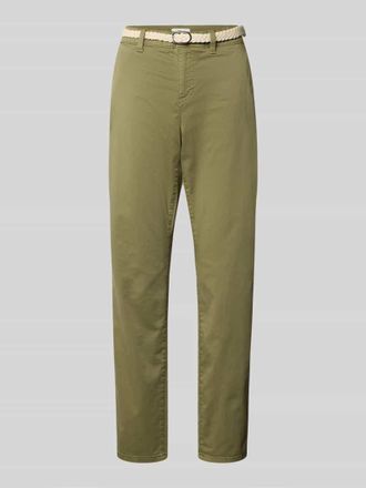 s.Oliver Red Label Regular Fit Chino aus Baumwoll-Mix in Khaki, Gr&ouml;&szlig;e 34