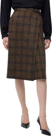 Pinko Falda cruzada Marzemino - Skirts - Mujer - Marr&oacute;n - S