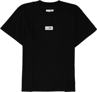 Maison Margiela Short-Sleeve Minimalist Black Cotton T-Shirt