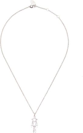 Vivienne Westwood Silver-tone Chain Necklace with Robot Pendant