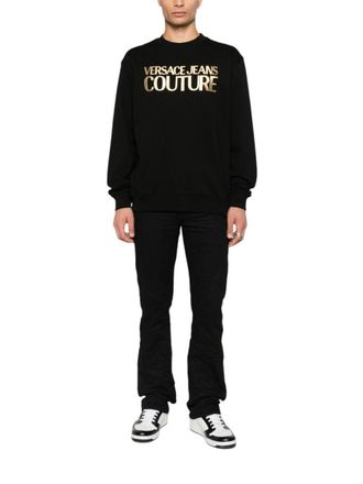 Versace Jeans Couture Black Crew Neck Sweatshirt
