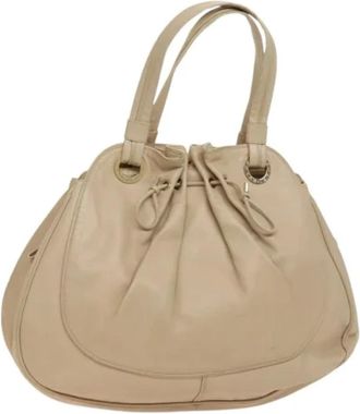 Bulgari Pre-owned Bucket Bags, female, Beige, Size: ONE SIZE Pre-owned Vintage Tote Bag