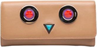 Fendi Pre-owned Long Wallet - Dames - Vintage Accessoires - Beige - ONE Size - Leer - Vintage