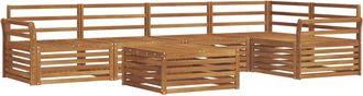 vidaXL Conjunto De Sof&aacute;s De Exterior 6 Uds. Natural Vidaxl