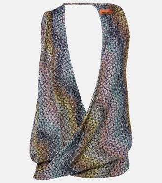 Missoni Sequined knitted lam&eacute; top