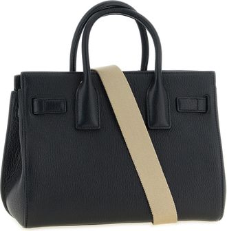 Saint Laurent Womens Top Handle Bag Black Goat Leather