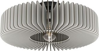 Eglo Plafoniera Moderna Palombaia Acciaio Nero 1 Luce E27