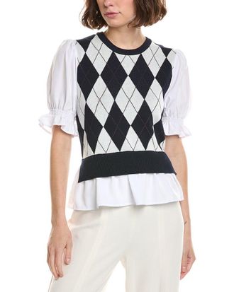 Nanette Lepore Mixed Media Top