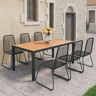 vidaXL Furniture Limited - Set De Comedor De Jard&iacute;n De 7 Piezas Pvc