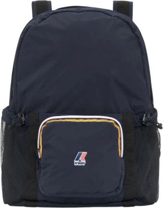 K-Way Opvouwbare Rugzak Le Vrai 4.0 Michel - unisex - Rugzakken - Blauw - ONE Size - Nylon - Tassen