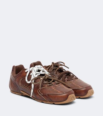 Miu Miu x New Balance 530 SL leather sneakers