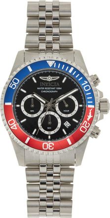 Invicta Pro Diver Bracelet Strap Chronograph Watch, 43mm in Black/Silver at Nordstrom Rack, Size 43 Mm