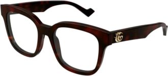 Gucci Glasses, unisex, Brown, Size: 52 MM Gg0958O Optical Frame