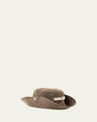 Jacquemus Mens Le Bob de-Nimes Denim Bucket Hat