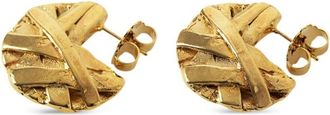 Paola Sighinolfi Icon small-hoop earrings - women - 18kt Gold Plated Pewter - One Size