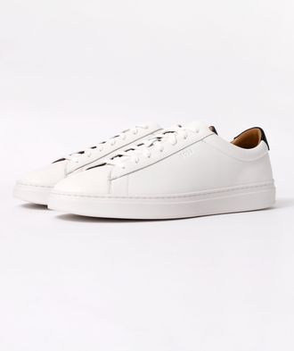 Boss Orange by Hugo Boss Mens Leather Trainers in White - Size UK 10