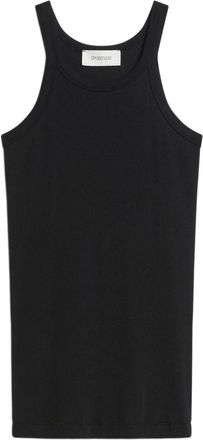 Sportmax Sportmax, Sleeveless Tops, female, Black, Size: L Black Ribbed Halter-neck Shirt