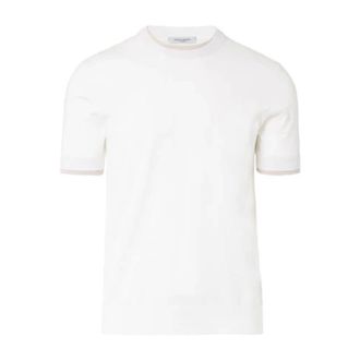 Paolo Pecora T-Shirts, male, White, Size: XL Extrafine Piquet T-Shirt