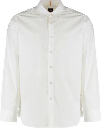 HUGO BOSS Overhemden, Heren, Wit, M, Blouses & Shirts