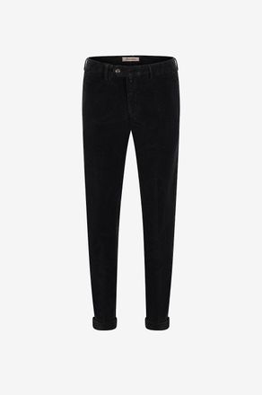 Bsettecento Slim Hose aus Baumwolle Velluto 3000