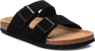 Xti Mens Cork Footbed Suede Leather Sandals