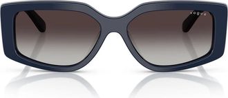 Vogue Sunglasses Vo5642 Su 32408 G Solid Blue/Gradient Gray Women