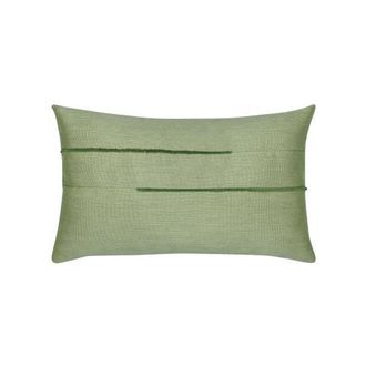 Elaine Smith Micro Fringe Lumbar Indoor & Outdoor Woven Accent Lumbar Pillow with chenille accents in Meadow at Nordstrom, Size 12X20